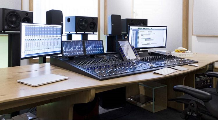 music studio desk